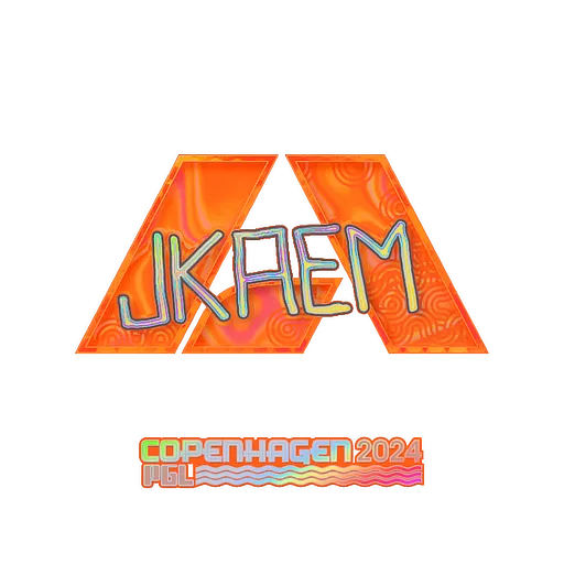 Наклейка | jkaem (голографическая) | Копенгаген-2024