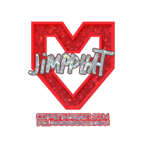 Наклейка | Jimpphat (с блёстками) | Копенгаген-2024