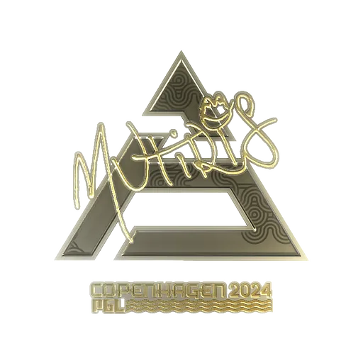 Наклейка | MUTiRiS (золотая) | Копенгаген-2024