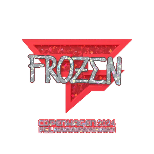 Наклейка | frozen (с блёстками) | Копенгаген-2024