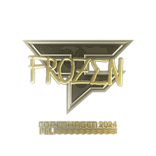 Наклейка | frozen (золотая) | Копенгаген-2024
