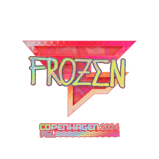 Наклейка | frozen (голографическая) | Копенгаген-2024