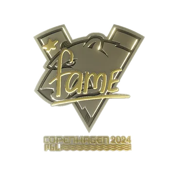 Sticker | fame (Gold) | Copenhagen 2024