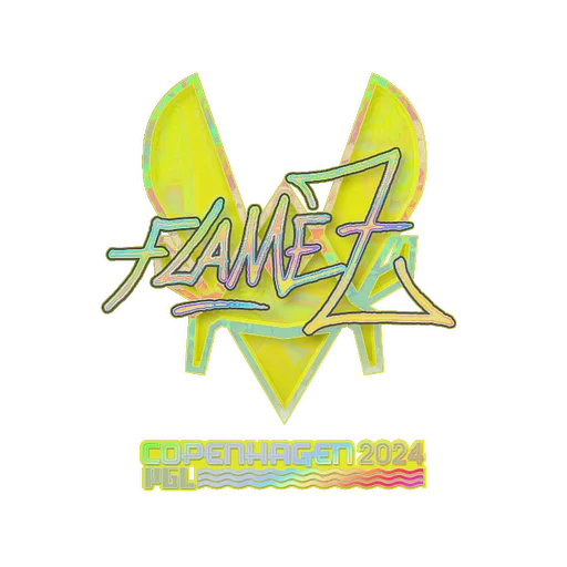 Наклейка | FlameZ (голографическая) | Копенгаген-2024