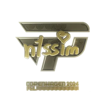 Sticker | n1ssim (Gold) | Copenhagen 2024