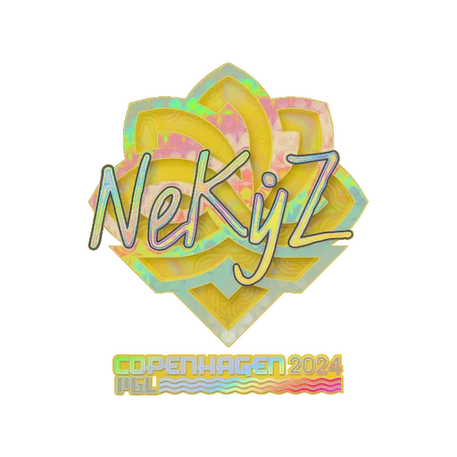 Наклейка | NEKiZ (голографическая) | Копенгаген-2024