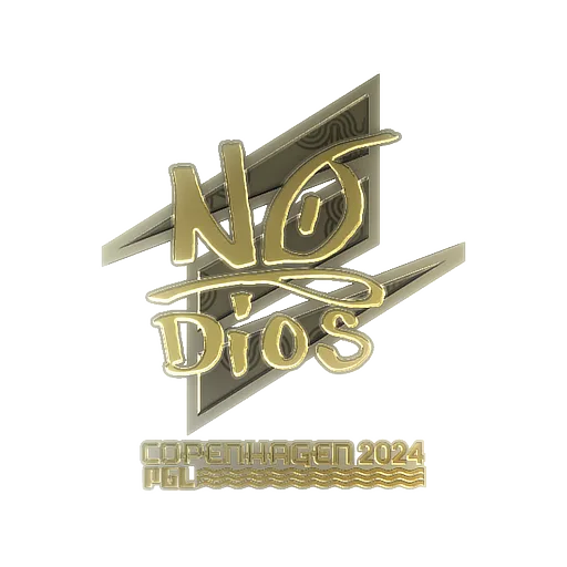 Наклейка | Nodios (золотая) | Копенгаген-2024