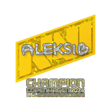 Sticker | Aleksib (Glitter, Champion) | Copenhagen 2024