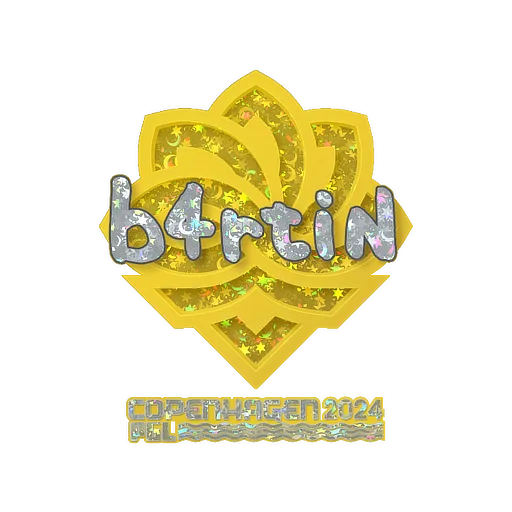 Наклейка | b4rtiN (с блёстками) | Копенгаген-2024