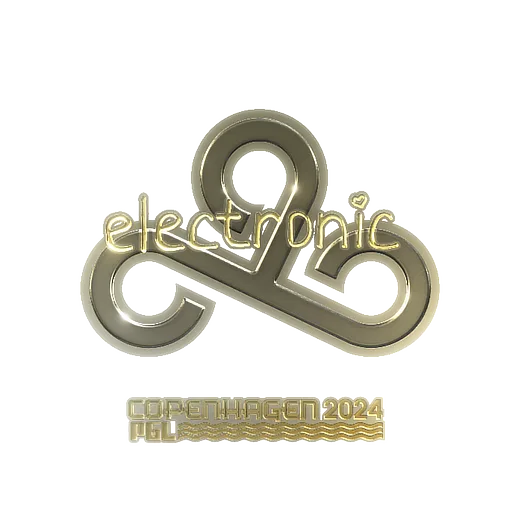 Sticker | electronic (Gold) | Copenhagen 2024