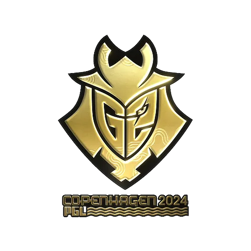 Наклейка | G2 Esports (золотая) | Копенгаген-2024