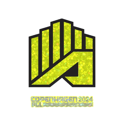 Наклейка | AMKAL ESPORTS (с блёстками) | Копенгаген-2024