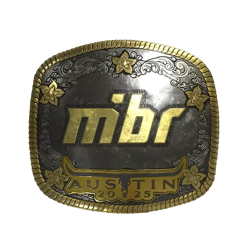 Наклейка | MIBR (золотая) | Остин-2025