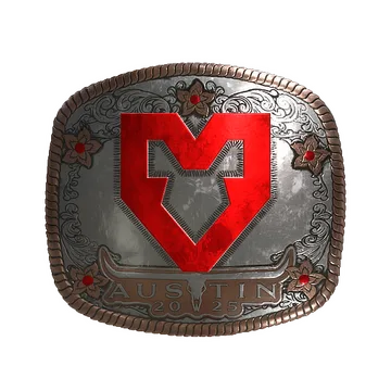 Наклейка | MOUZ (металлическая) | Остин-2025