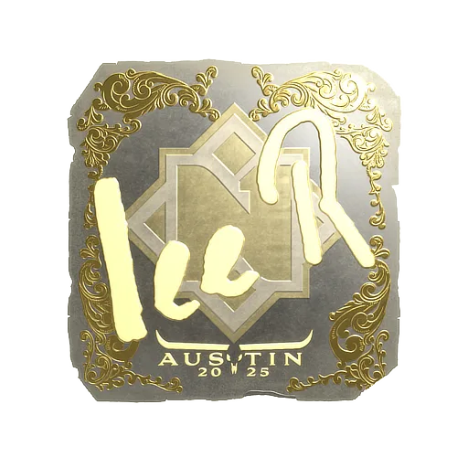 Sticker | 1eeR (Gold) | Austin 2025