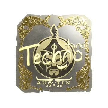 Sticker | Techno4K (Gold) | Austin 2025