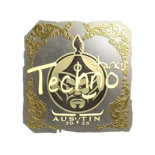 Sticker | Techno4K (Gold) | Austin 2025