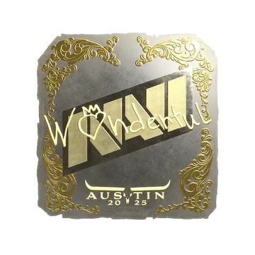 Sticker | w0nderful (Gold) | Austin 2025