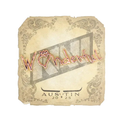 Sticker | w0nderful | Austin 2025