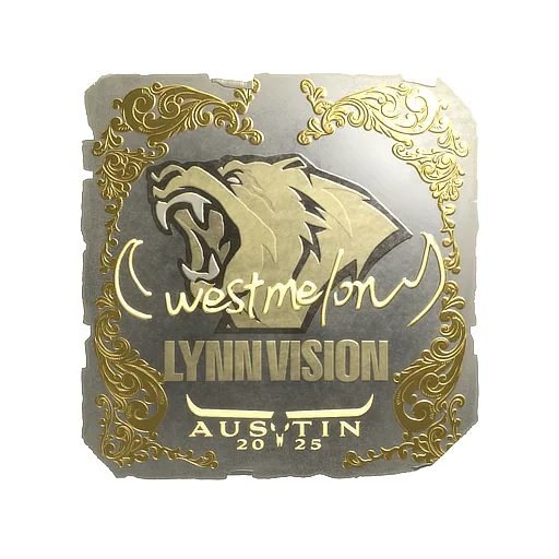 Sticker | westmelon (Gold) | Austin 2025