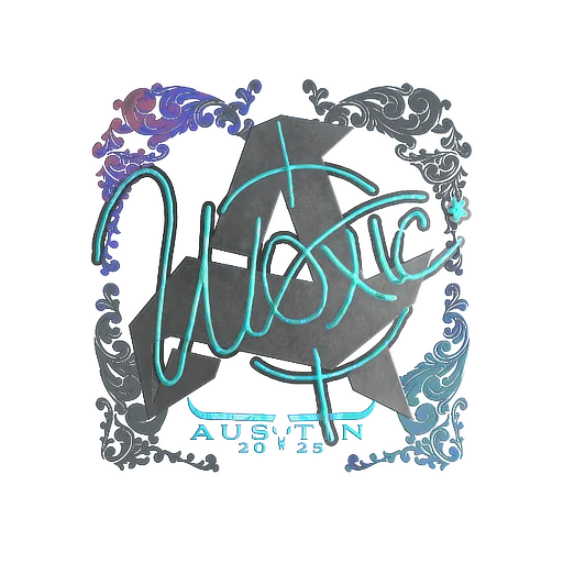 Наклейка | woxic (голографическая) | Остин-2025