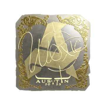 Sticker | woxic (Gold) | Austin 2025