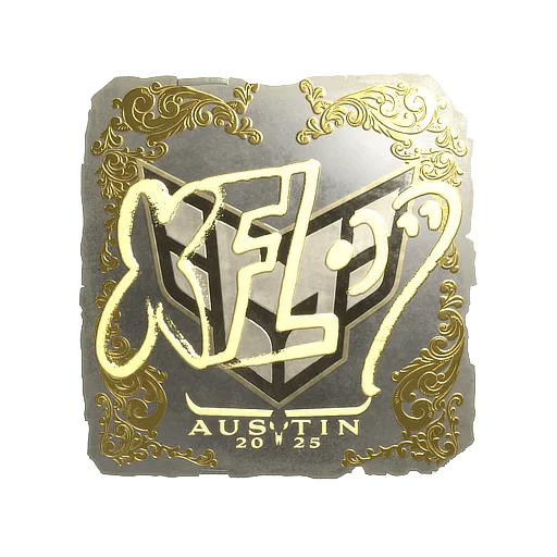 Sticker | xfl0ud (Gold) | Austin 2025
