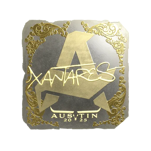 Наклейка | XANTARES (золотая) | Остин-2025