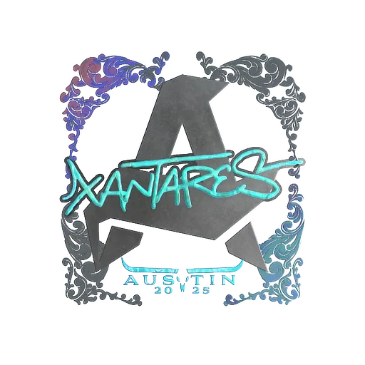 Наклейка | XANTARES (голографическая) | Остин-2025