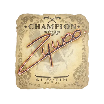 Sticker | ZywOo (Champion) | Austin 2025