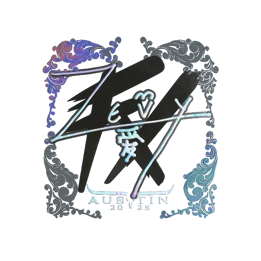 Sticker | zevy (Holo) | Austin 2025