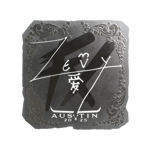 Sticker | zevy (Foil) | Austin 2025