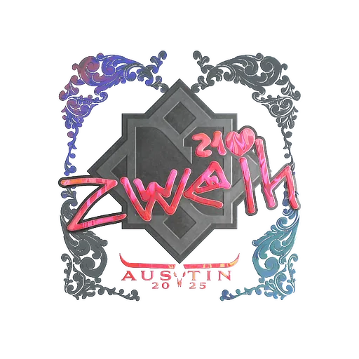 Наклейка | zweih (голографическая) | Остин-2025