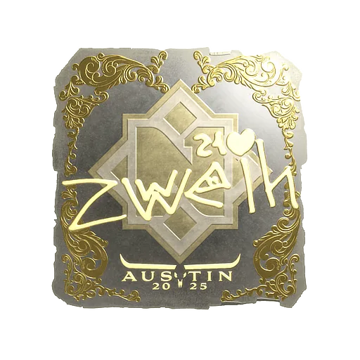 Sticker | zweih (Gold) | Austin 2025