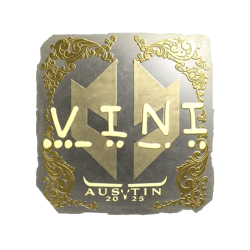 Sticker | VINI (Gold) | Austin 2025