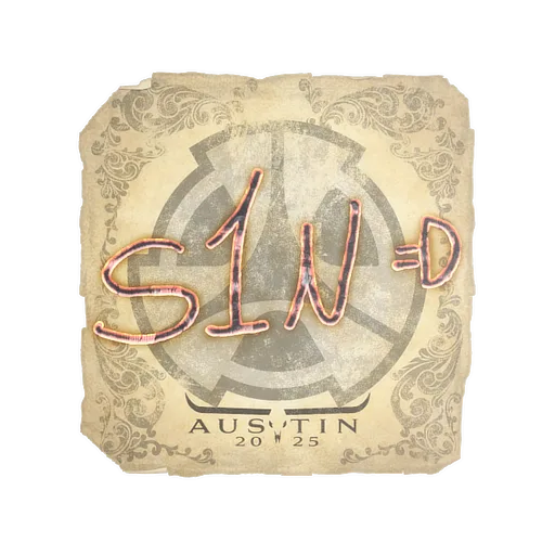 Sticker | s1n | Austin 2025