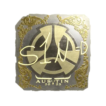 Sticker | s1n (Gold) | Austin 2025