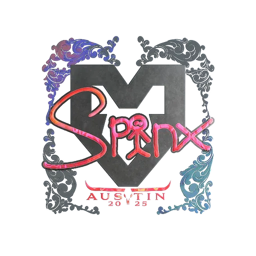 Наклейка | Spinx (голографическая) | Остин-2025