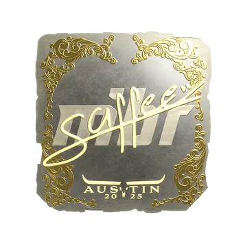 Sticker | saffee (Gold) | Austin 2025