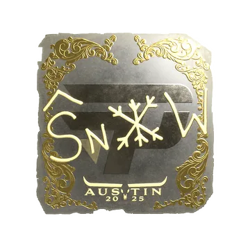 Sticker | snow (Gold) | Austin 2025