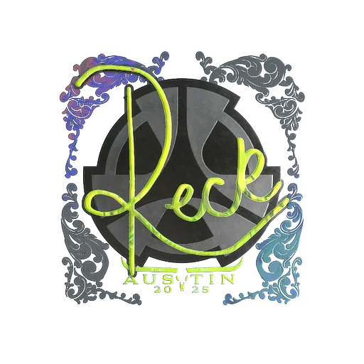 Наклейка | reck (голографическая) | Остин-2025