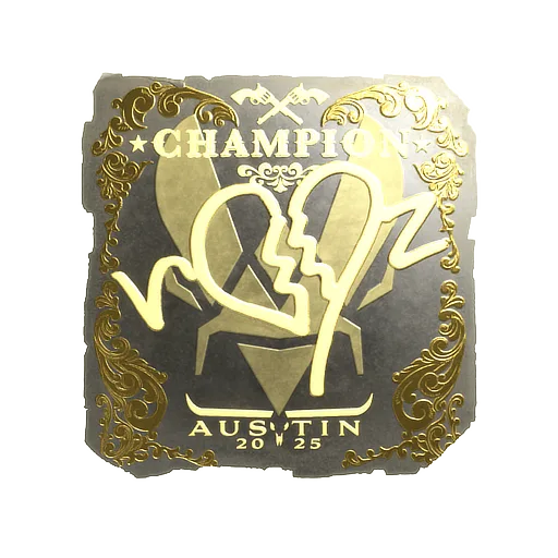 Sticker | ropz (Gold, Champion) | Austin 2025