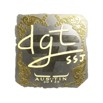 Sticker | dgt (Gold) | Austin 2025