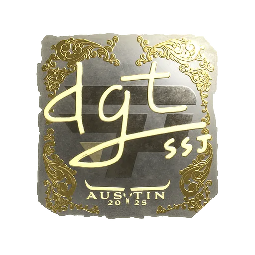 Sticker | dgt (Gold) | Austin 2025