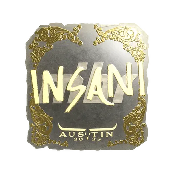 Sticker | insani (Gold) | Austin 2025