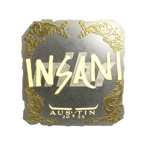 Наклейка | insani (золотая) | Остин-2025