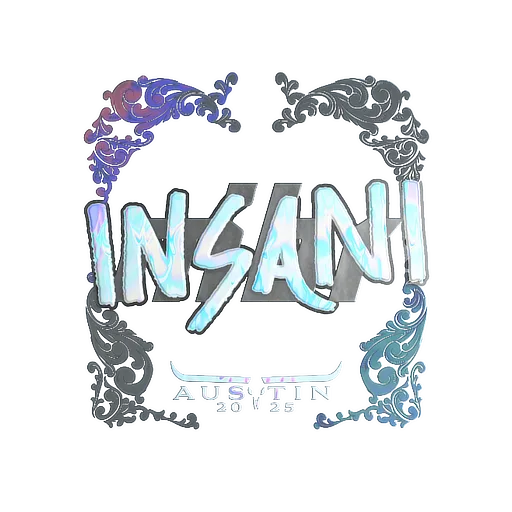 Наклейка | insani (голографическая) | Остин-2025