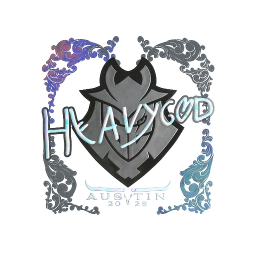 Наклейка | Heavygod (голографическая) | Остин-2025