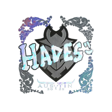 Наклейка | hades (голографическая) | Остин-2025