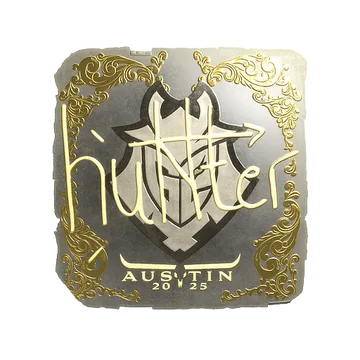Sticker | huNter- (Gold) | Austin 2025